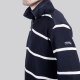 DICK - Stripe sporty sweater with zip collar, long sleeve